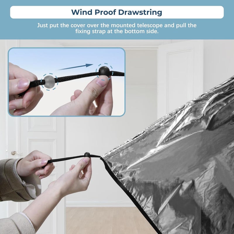 Tydeux Protective Telescope Cover with Fixing Strap, Diameter 23.8" - Protect Your Telescope Against dust, Moisture and More - Image 3